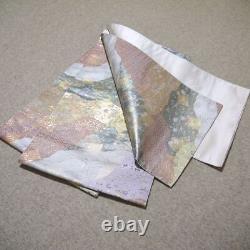 Must-See Model Worn Pure Silk Used Nishijin Woven Fabric Tailored Bag Obi 205
