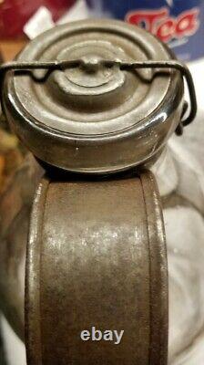 Must See! Rare One Gallon A. G. Smalley 1898 Handled Tin Top Extremely Rare