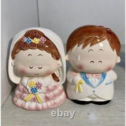 Must See Retro Piggy Bank Bride Groom Aunt Post Wind Chimes