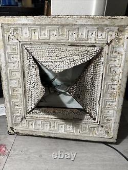 Must See White Washed Metal One Of A Kind Picture Frame. Incredibly Unusual