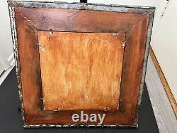 Must See White Washed Metal One Of A Kind Picture Frame. Incredibly Unusual