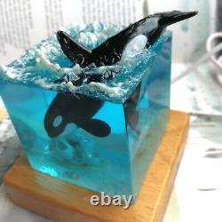 Must see Killer Whale Resin Handmade Sea Figure Model Miscellaneous Goods