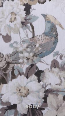 NEW ENGLISH BIRD DRAPES Kaufmann Longwood in Breeze Heirloom Print Must See