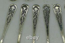 Navajo Rare Sterling Silver Native American Salt Spoons 12 Rare Spoons Must See