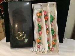 New In Box Authentic Christopher Radko Floral Garlin Must See Nr