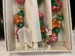 New In Box Authentic Christopher Radko Floral Garlin Must See Nr