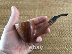 New, Unsmoked! Viprati Pipe, 3 Clovers Grade, Bent Dublin Pipe, Must See
