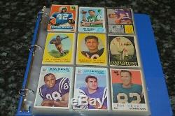 Nice 1950's & 60's Football Card Collection In 9 Pocket Sleeve Binder! Must See