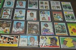 Nice Hank Aaron Baseball Card Collection! Over 35 Cards! Must See
