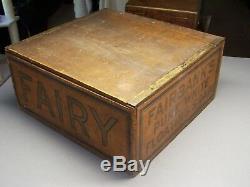 Nice/Must See Antique FAIRBANK'S Pure White Floating Soap Advertising Wooden Box