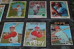 Nice Pete Rose Collection! 220 Cards! Must See