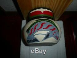 Northwest Coast Salish Eagle-Salmon-Bear Pottery by Stewart Jacobs. Must see