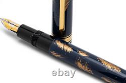 OMAS EXTRA OGIVA GOLD HAND-BRUSHED LACQUER FP 18k M nib MUST SEE