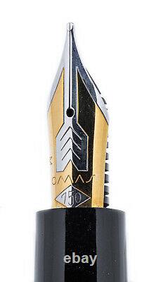 OMAS EXTRA OGIVA GOLD HAND-BRUSHED LACQUER FP 18k M nib MUST SEE