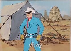 ORIGINAL Lone Ranger Hand Painted Production Cel Very Unique. A Must See