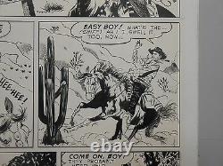ORIGINAL comic art! Rex Allen and the Killer With Two Faces! Must see beauty