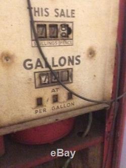 Original 1950s Petrol Pump. Shell Light. Petronalia. Functional MUST SEE