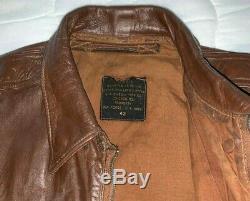 Original A2 USAAF Leather Jacket, Dubow, Big Sz. 42, MUST SEE