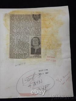 Original AYN RAND Photograph with Stamped Dates & Newspaper Article MUST SEE