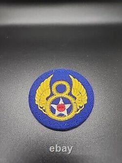 Original WW2 THEATRE MADE US ARMY US 8th ARMY AIR FORCE PATCH WOOL MUST SEE
