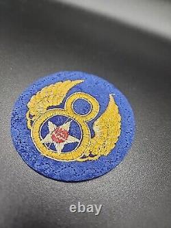 Original WW2 THEATRE MADE US ARMY US 8th ARMY AIR FORCE PATCH WOOL MUST SEE