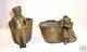 PAIR OF 19c FRENCH BRONZE BOY GIRL PLANTERS, CANDY DISHES, MUST SEE