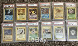 PSA 9 Team Rocket Holo Collection. 12 Cards. MUST SEE! Mint! WOTC. Pokemon TCG