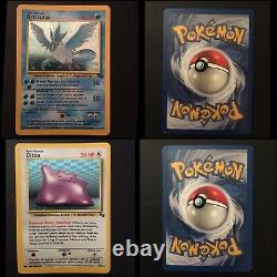 Pokemon Cards COMPLETE 100% Fossil Set 62/62 Ultra Pro VINTAGE RARE MUST SEE