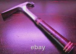 RARE Antique 20 oz Estwing Masonry/Geologist Leather Handle Hammer MUST SEE