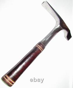 RARE Antique 20 oz Estwing Masonry/Geologist Leather Handle Hammer MUST SEE