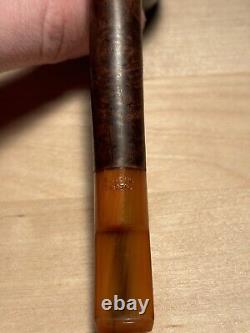 RARE BBB AULD ROOT ROCK AMBERA 189 LOVAT BILLIARD ESTATE PIPE MUST SEE 1930's