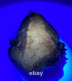 RARE Fluorescent and Phosphorescent Calcite coated Herkimer Diamond MUST SEE