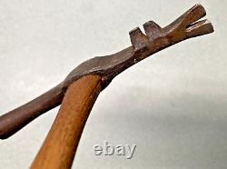 RARE Unusual Cast Iron Double Claw TACK Hammer must see tool collector