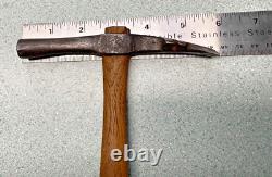 RARE Unusual Cast Iron Double Claw TACK Hammer must see tool collector