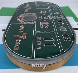 RARE VINTAGE HC Evans Co Monte Carlo CRAPS GAME Dice Tabletop MUST SEE