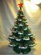 RARE Vintage 21 FLOCKED Holland Mold CERAMIC LIGHT UP CHRISTMAS TREE MUST SEE