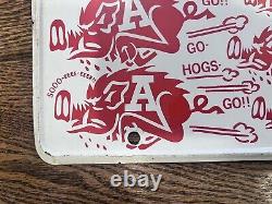 RARE Vintage University Of Arkansas Razorback Vanity License Plate MUST SEE