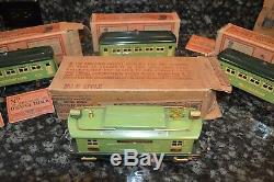 Rare 1930 Era Vintage Lionel Apple Green Train Set Collection In Boxes! Must See