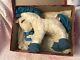 Rare 1940s Christmas Macy's Box with Gund Pony Music Windup Doll Must See