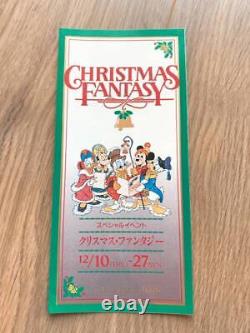 Rare 1987 Tokyo Disneyland Christmas Today Booklet Limited Must See