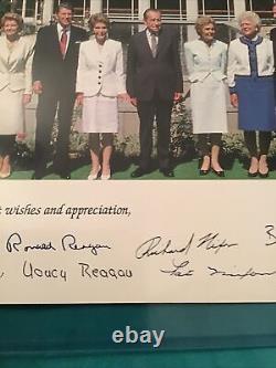 Rare AMERICA'S FIRST FAMILIES Signed Thank You Photo To Dr. Brindle. Must See