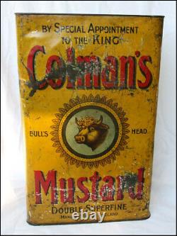Rare Big Shop Counter Display Tin Colman's Mustard 1900 Must See