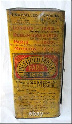 Rare Big Shop Counter Display Tin Colman's Mustard 1900 Must See
