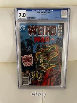 Rare CGC Graded 7.0 Weird War Tales #107 (1982) Key Issue Must-See