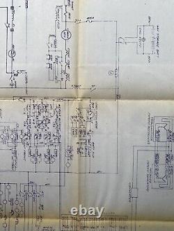 Rare Collectible Vintage Diesel Engine Blueprints S. W. D. 8200948 Set Must See