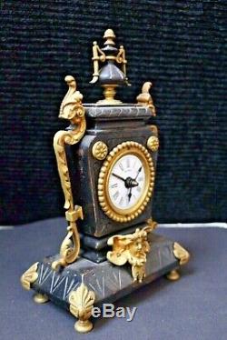 Rare! Fabulous Antique Gustav Becker Ornate Pendulum Alarm Clock Must See