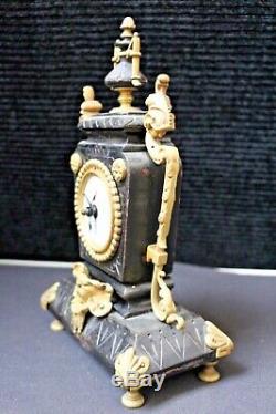 Rare! Fabulous Antique Gustav Becker Ornate Pendulum Alarm Clock Must See