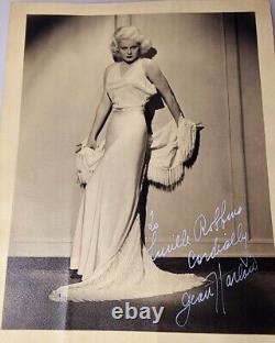 Rare Jean Harlow Studio Portrait (signed By Mama Jean) Must See