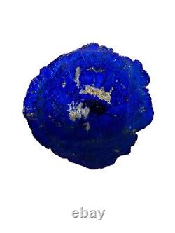 Rare MUST SEE Bright Blue Azurite Geode From Russia Crystal Mineral Specimen AAA