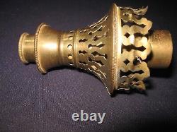Rare Orig Gas Bradley & Hubbard 1896 Oil Lamp Signed On Base Must See Photos